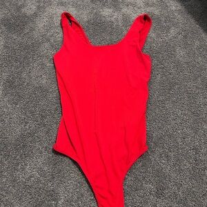 Ambiance Bold Red Bodysuit